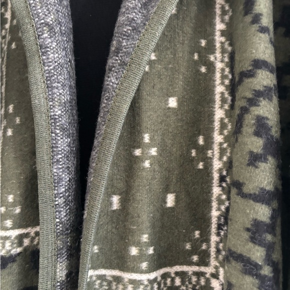 Green and Brown Cape with Plush Fur Collar SOLD! - Picture 2 of 4